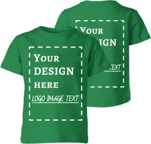 Custom T Shirts for Men Women Made in USA Personalized T-Shirts Design Your Photo/Text/Logo Customized Cotton Tee Front Back
