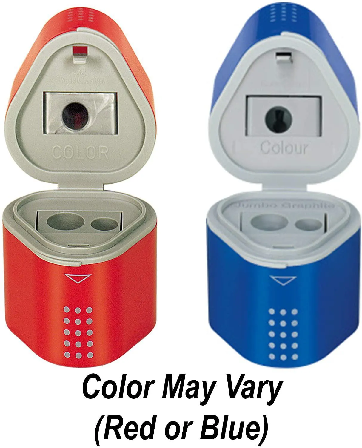 Faber-Castell Grip Trio Sharpener Arts and Crafts - Features a sharpener for all size pencils