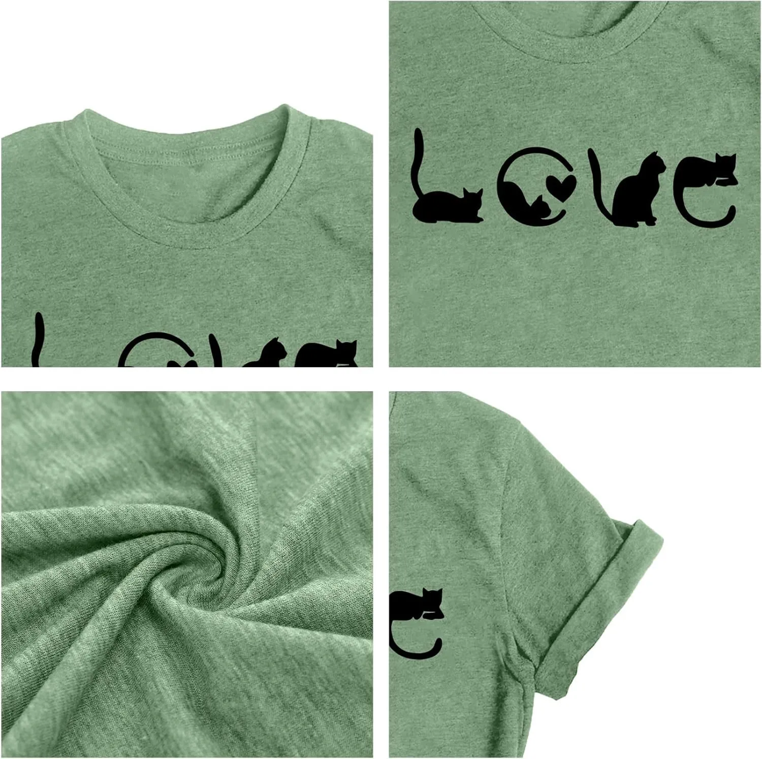 LAZYCHILD Cat Mom Shirts for Women Cat Mama T-Shirts Pet Lover Gifts Shirts Funny Cat Graphic Tees Shirts