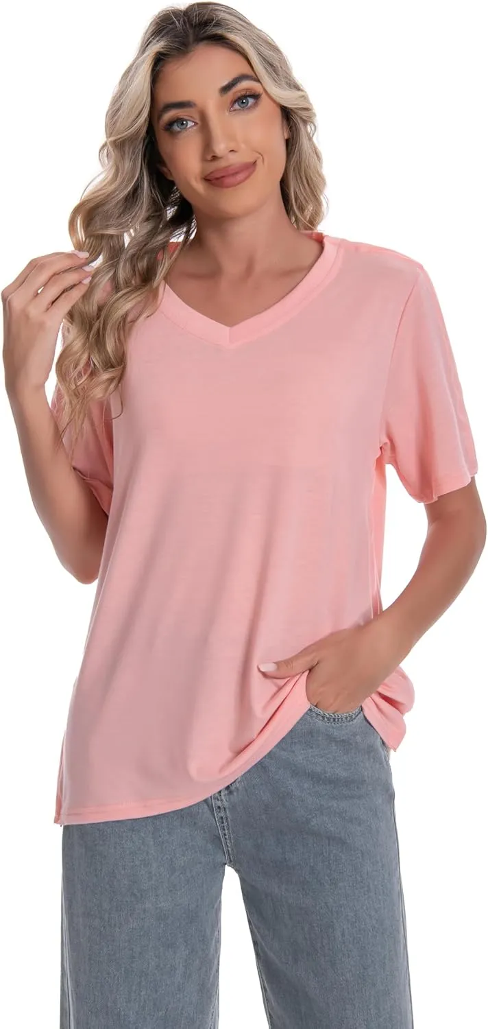 Post Shoulder Surgery Shirt for Women Short Sleeve V Neck Rotator Cuff Broken Arm Recovery Must Haves Clothing Comfy Shirts