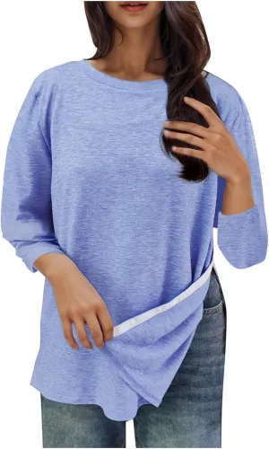 Post Shoulder Surgery Shirts for Women Tear Away 3/4 Tops After Rotator Cuff Shirts Chemo Port Adaptive Clothing