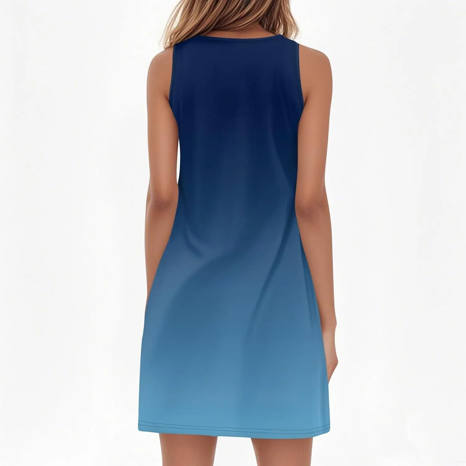 Summer Dresses for Women 2025 Beach Vacation Spring Clothes Spaghetti Strap V Neck Casual Loose Mini Dress