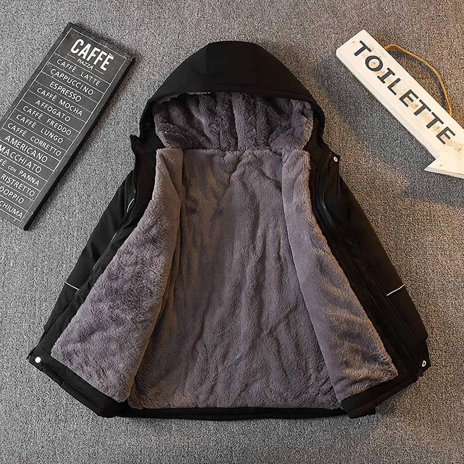 Toddler Youth Long Parka Boys Girls Winter Warm Fleece Linen Puffer Jackets Padded Outerwear Hooded Coats Clothes