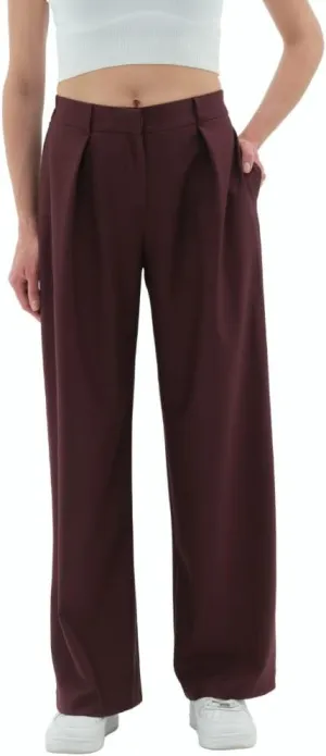 Wide Leg Work Pants Womens Elastic High Waisted Casual Office Dress Pants Trousers with Pocket Normal and Plus Size Slacks
