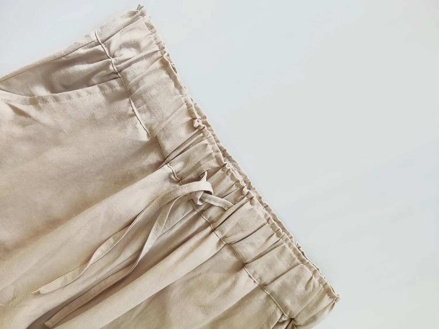Women's Pants Casual Summer Trousers Drawstring Waist Sweatpants Lightweight Cotton Linen Wide Leg Pants